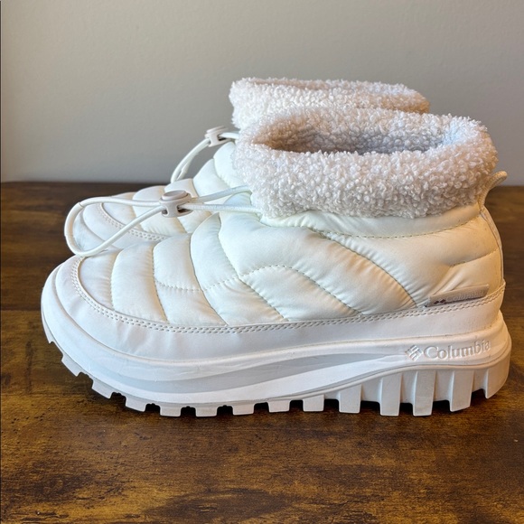 Columbia Shoes - Columbia White Sherpa Boots